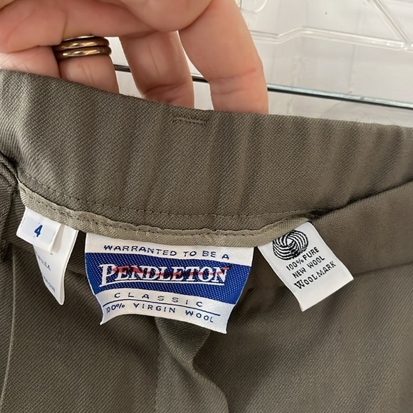 NWT! Vintage Pendleton grey wool trousers 4 - Picture 8 of 8